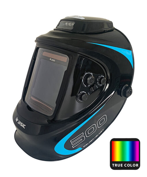 WH-JS-30-800H TRUE COLOR automata hegesztőpajzs LED világítással, ventilátorral és óriás látómezővel